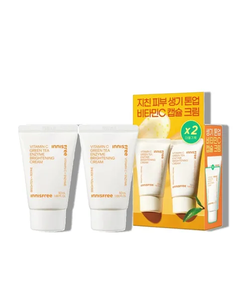 [50mL+50mL튜브] 비타민C 엔자임 잡티 토닝 크림 기획세트